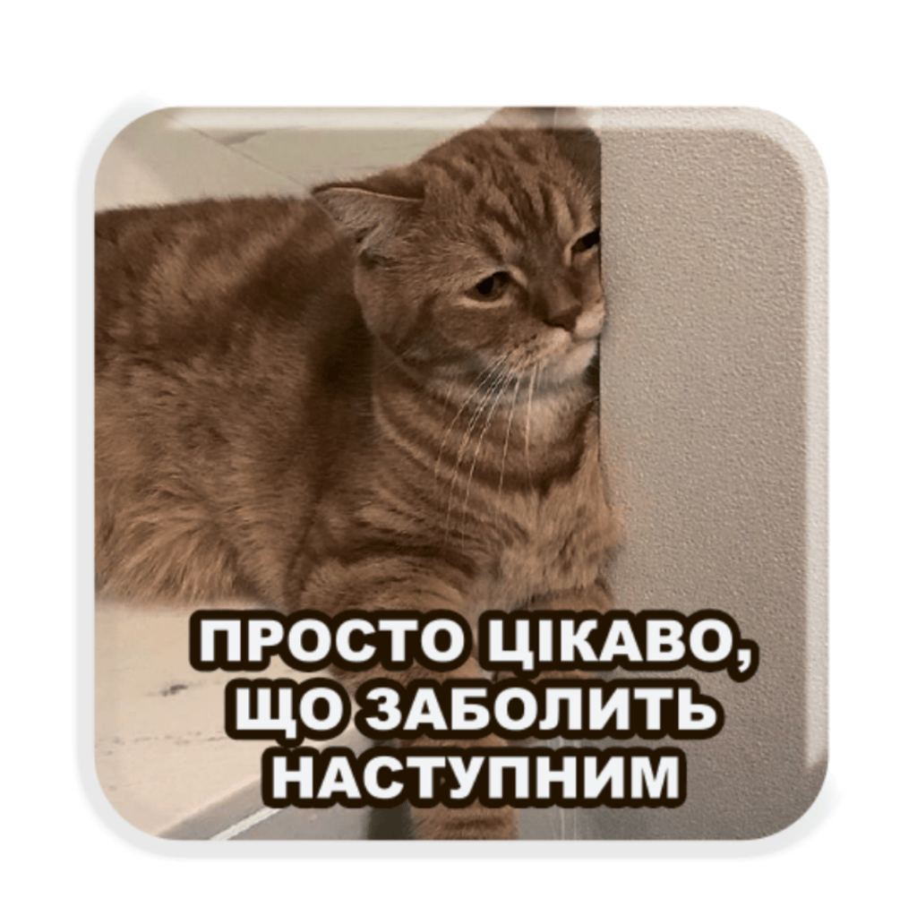Обкладника "3D стікер «Все болить»" Обкладинка "3D стікер «Все болить»"