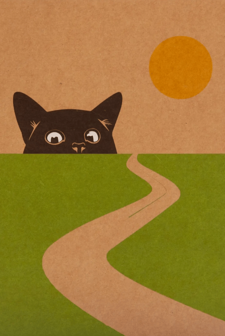 Обкладника "Еко-блокнот «Кіт і дорога» в крапку на пружині" - 1 Фото Превью "Еко-блокнот «Кіт і дорога» в крапку на пружині" - Фото №1