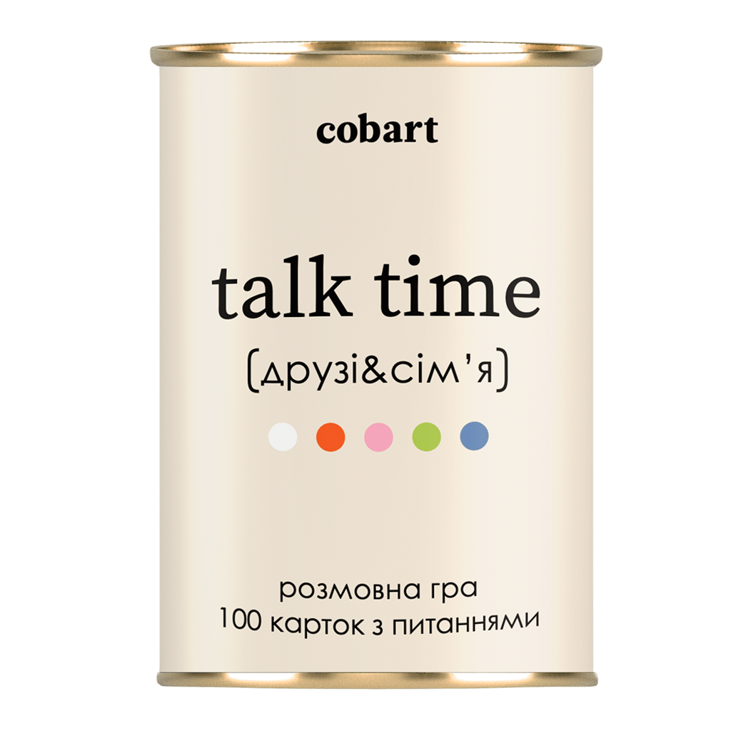 Обкладника "Карткова гра «Talk time» (друзі та сім'я)" Обкладинка "Карткова гра «Talk time» (друзі та сім'я)"