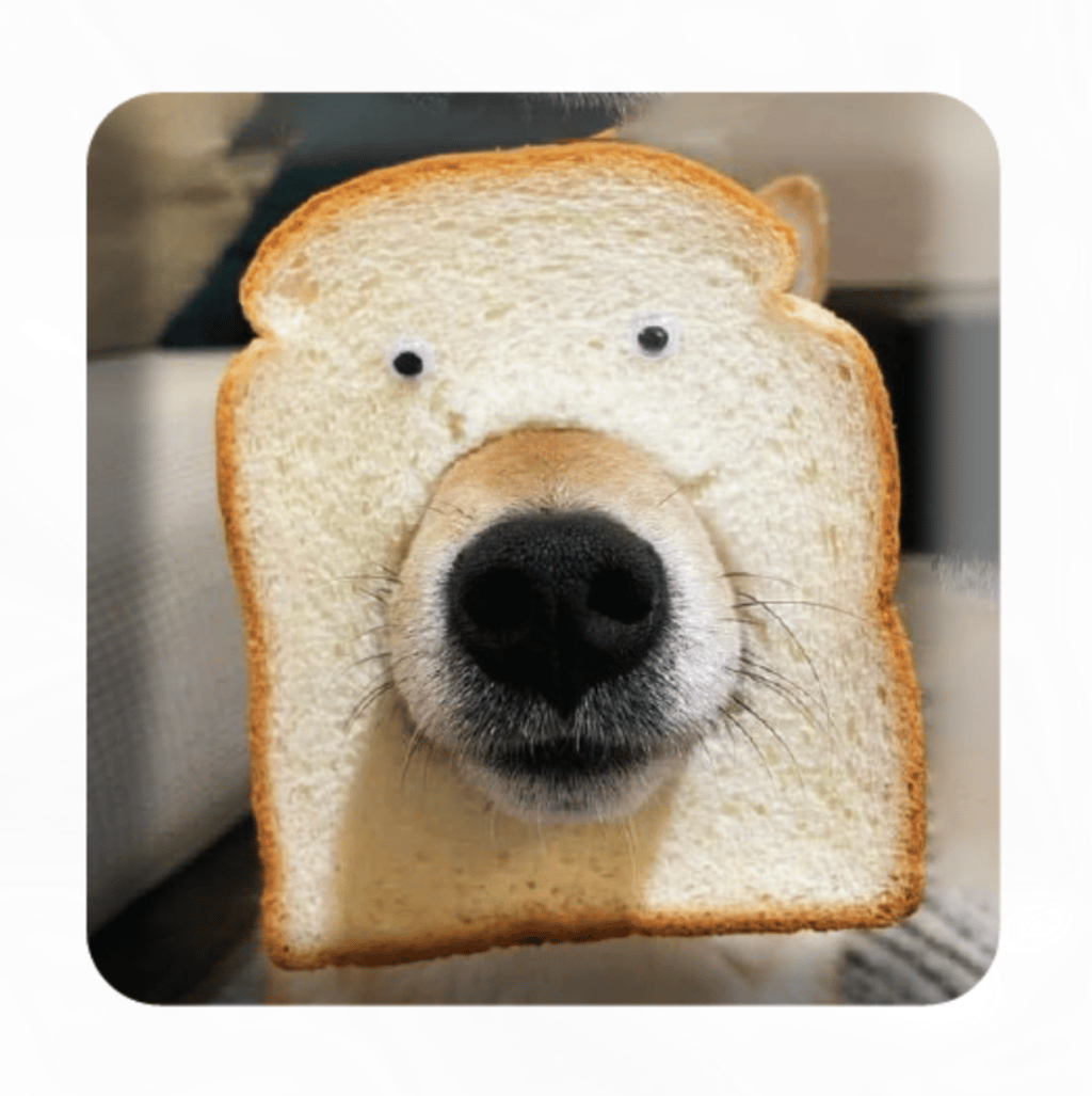 Обкладника "3D стікер «Хлібний пес»" Обкладинка "3D стікер «Хлібний пес»"