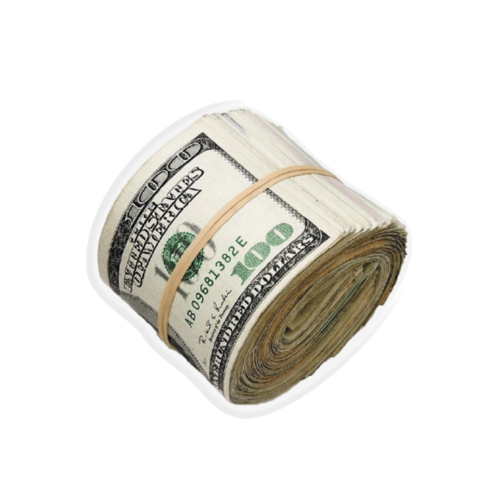 Обкладника "3D стікер «Dollar»" Обкладинка "3D стікер «Dollar»"