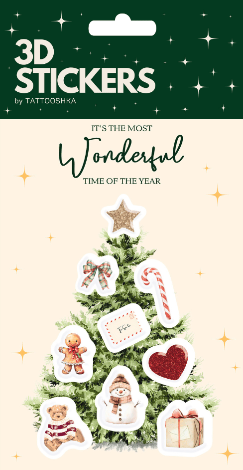 Обкладника "3D стікери «Sweet Christmas»" Обкладинка "3D стікери «Sweet Christmas»"