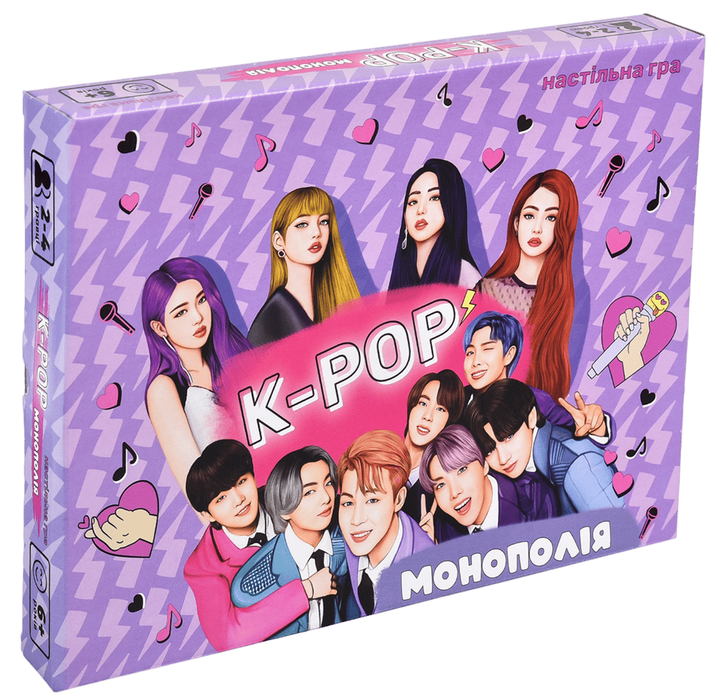 Обкладника "Настільна гра «Монополія K-POР»" Обкладинка "Настільна гра «Монополія K-POР»"