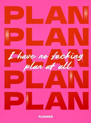Блокнот для планування «I HAVE NO PLAN AT ALL» рожевий