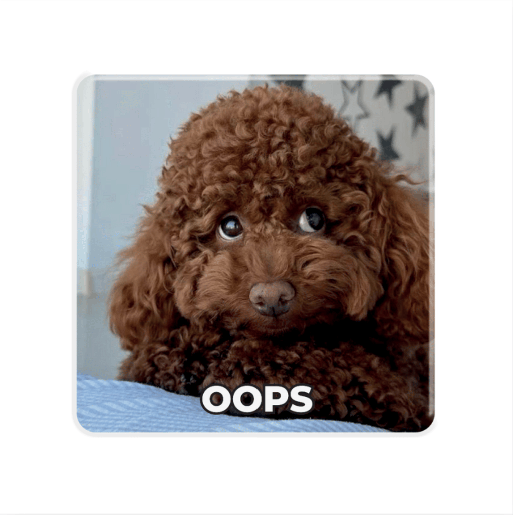 Обкладника "3D стікер «Oops»" Обкладинка "3D стікер «Oops»"