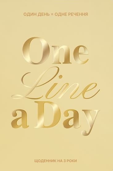 Обкладника "Щоденник на 3 роки «One line a day» світлий" Обкладинка "Щоденник на 3 роки «One line a day» світлий"