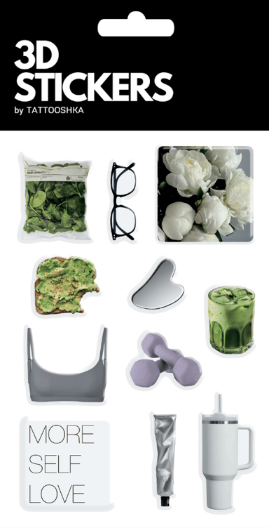 3D стікери «Wellness Vibes»