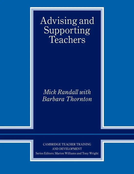 Advising and Supporting Teachers