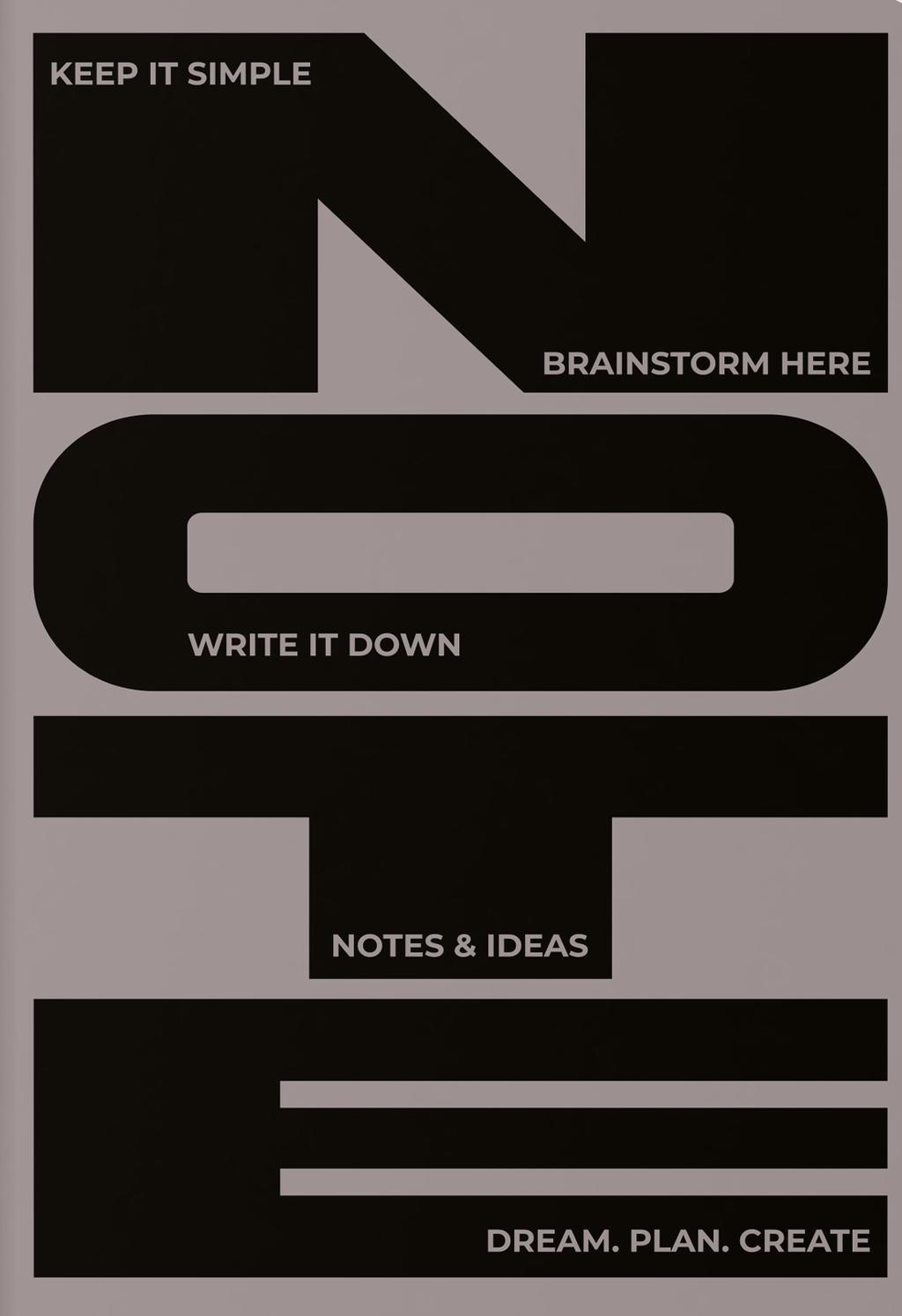 Обкладника "Блокнот «Notes & Ideas» сірий" Обкладинка "Блокнот «Notes & Ideas» сірий"