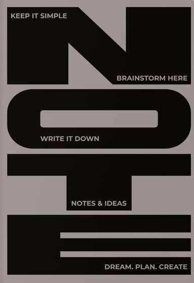 Блокнот «Notes & Ideas» сірий