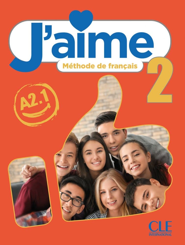 Обкладника "J'aime 2 (A2.1). Livre de l'élève" Обкладинка "J'aime 2 (A2.1). Livre de l'élève"
