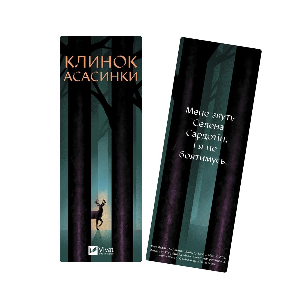 Обкладника "Закладинка «Клинок асасинки»" Обкладинка "Закладинка «Клинок асасинки»"