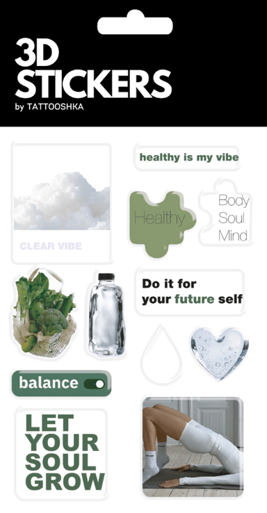 3D стікери «Clear Vibe»