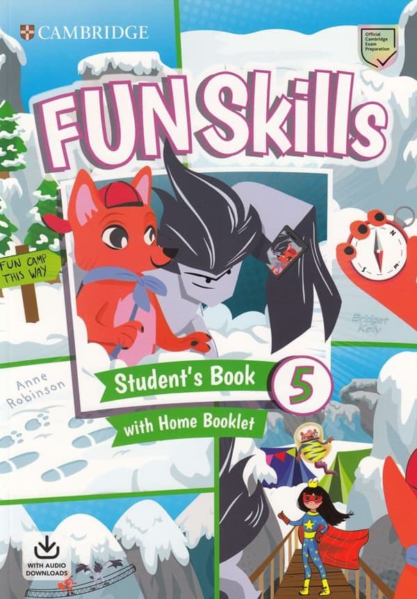 Обкладника "Fun Skills Level 5. Student's Book with Home Booklet and Downloadable Audio" - 1 Фото Превью "Fun Skills Level 5. Student's Book with Home Booklet and Downloadable Audio" - Фото №1