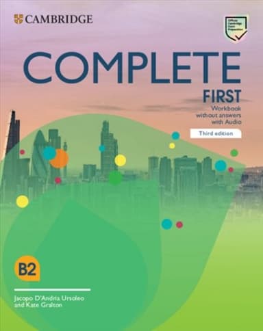 Complete First (3rd Edition). Workbook without answers and Downloadable Audio