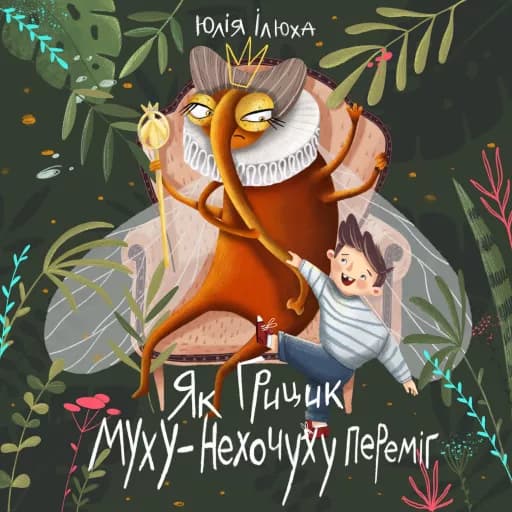 Обкладника "Як Грицик Муху-Нехочуху переміг" - 1 Фото Превью "Як Грицик Муху-Нехочуху переміг" - Фото №1