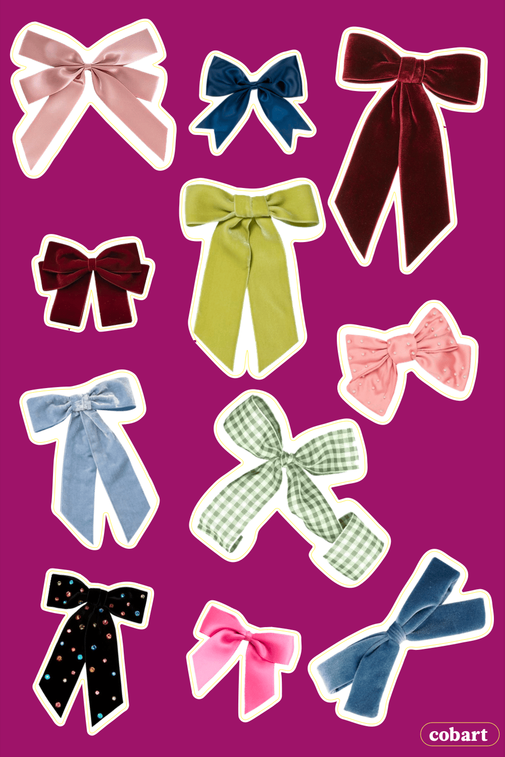 Вініловий стікерпак «Bows»