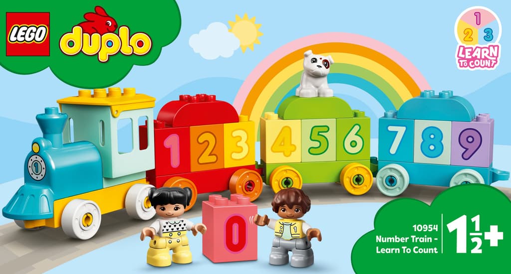 Обкладника "Конструктор LEGO Потяг із цифрами - вчимося рахувати" Обкладинка "Конструктор LEGO Потяг із цифрами - вчимося рахувати"