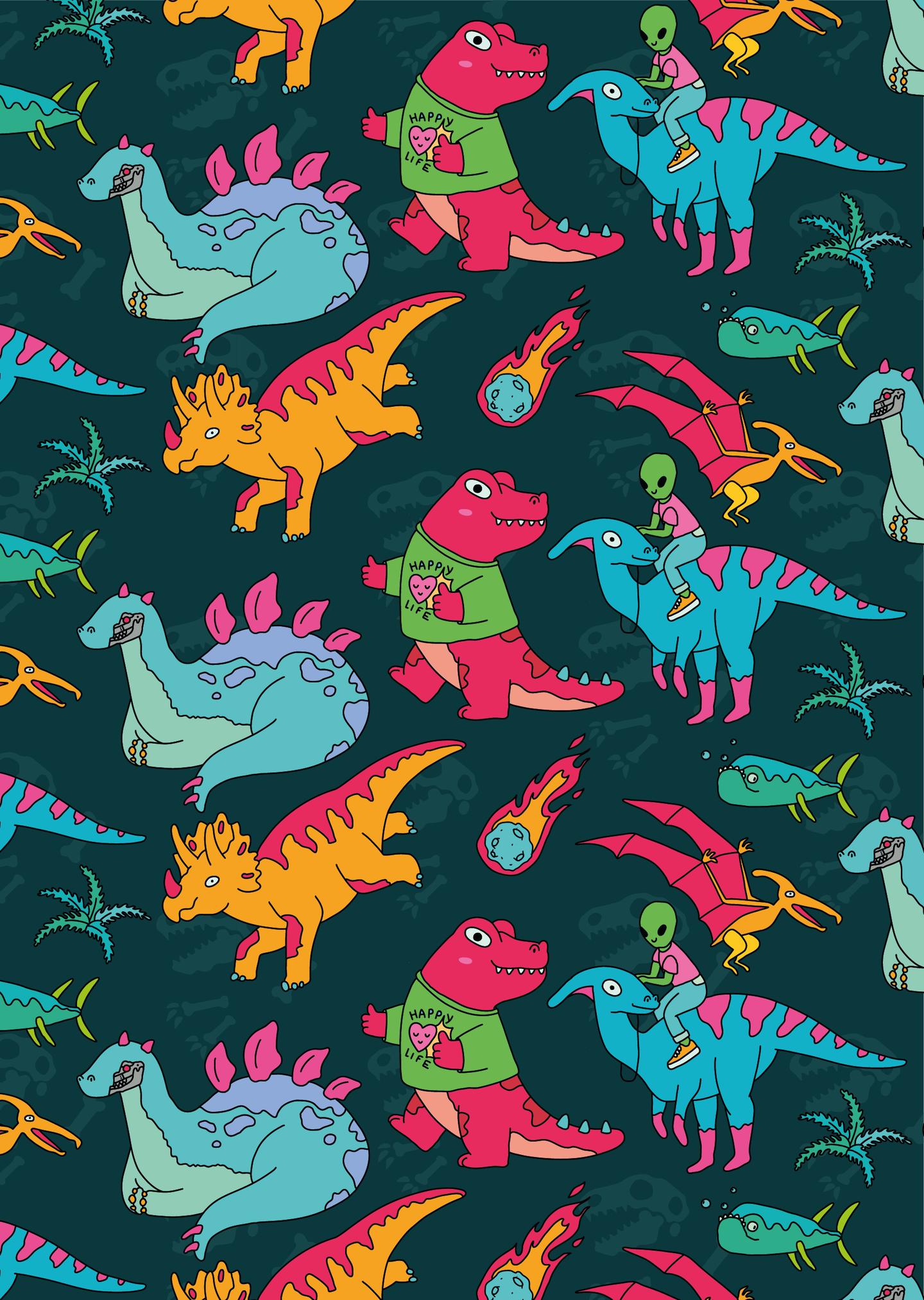 Скетчбук «Динозаври» на пружині A6