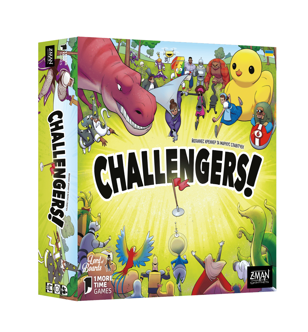 Обкладника "Настільна гра «Challengers!»" Обкладинка "Настільна гра «Challengers!»"