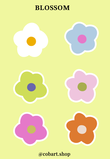 Об'ємні стікери «Blossom»