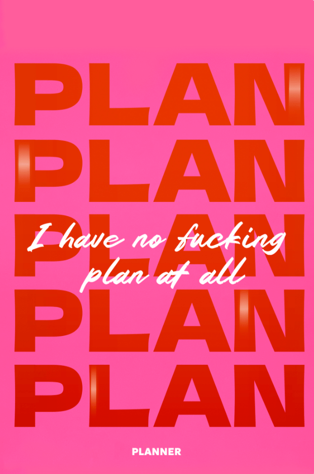 Обкладника "Блокнот для планування «I HAVE NO PLAN AT ALL mini» рожевий" Обкладинка "Блокнот для планування «I HAVE NO PLAN AT ALL mini» рожевий"
