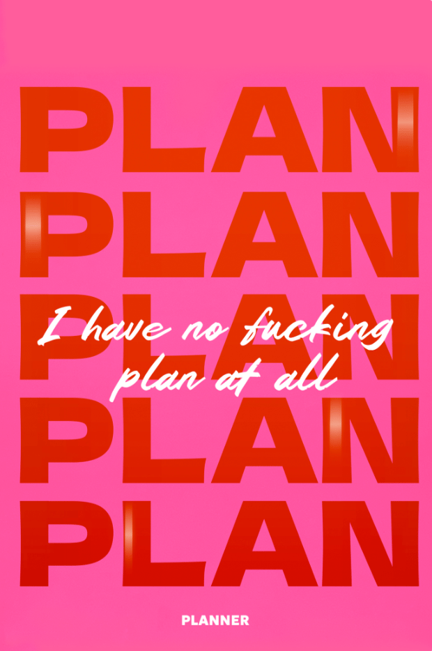 Блокнот для планування «I HAVE NO PLAN AT ALL mini» рожевий