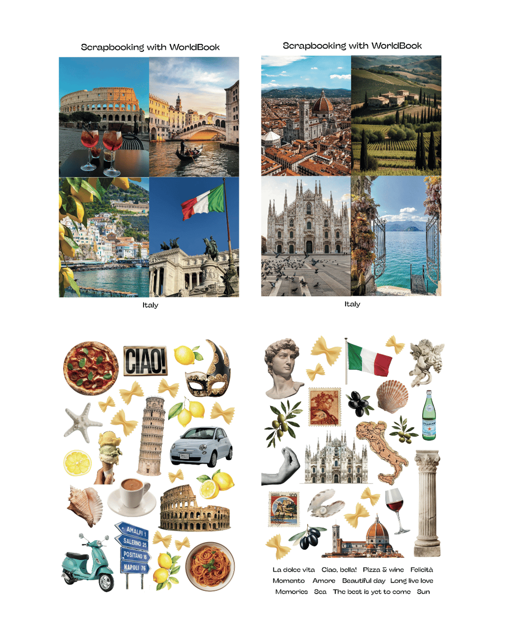 Обкладника "Скрапбукінг «Італія»" - 1 Фото Превью "Скрапбукінг «Італія»" - Фото №1