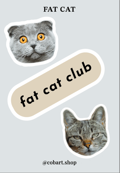 Стікерпак 3Д «Cat Fat»