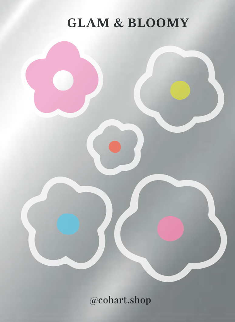 Обкладника "Стікерпак 3Д «Glam & Bloomy»" - 1 Фото Превью "Стікерпак 3Д «Glam & Bloomy»" - Фото №1