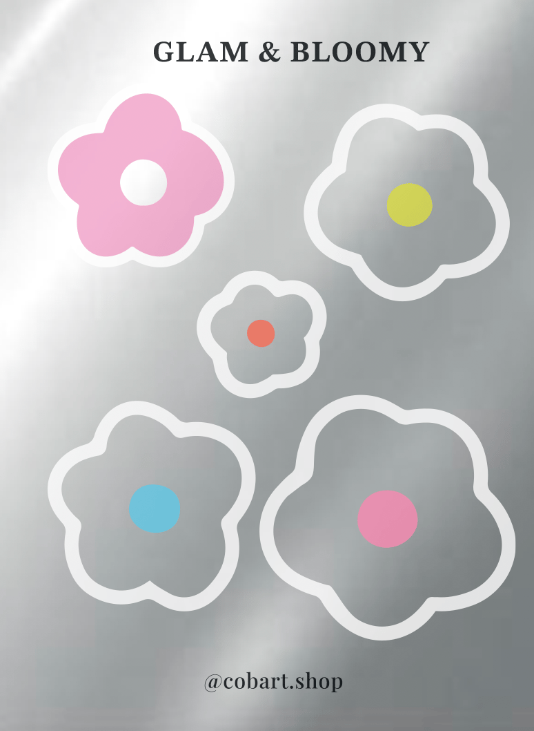 Стікерпак 3Д «Glam & Bloomy»