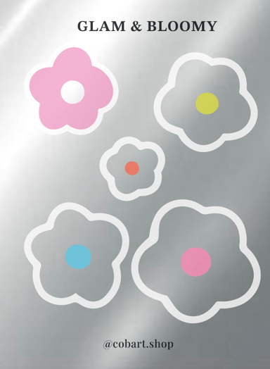 Стікерпак 3Д «Glam & Bloomy»