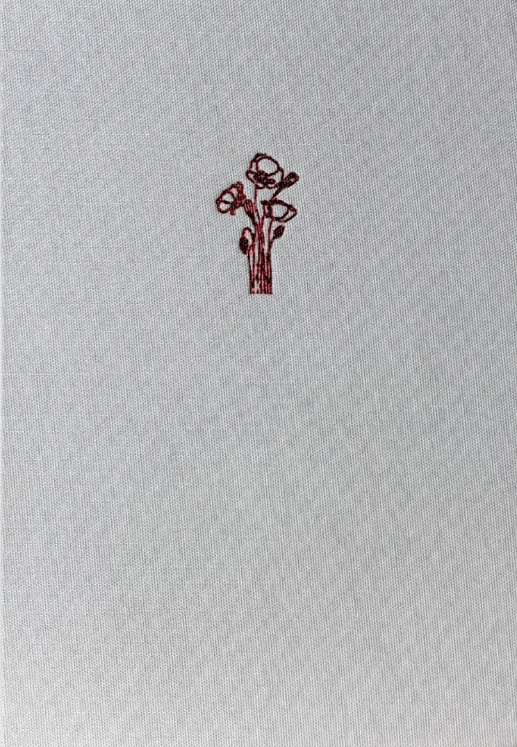 Блокнот «Маки» білий