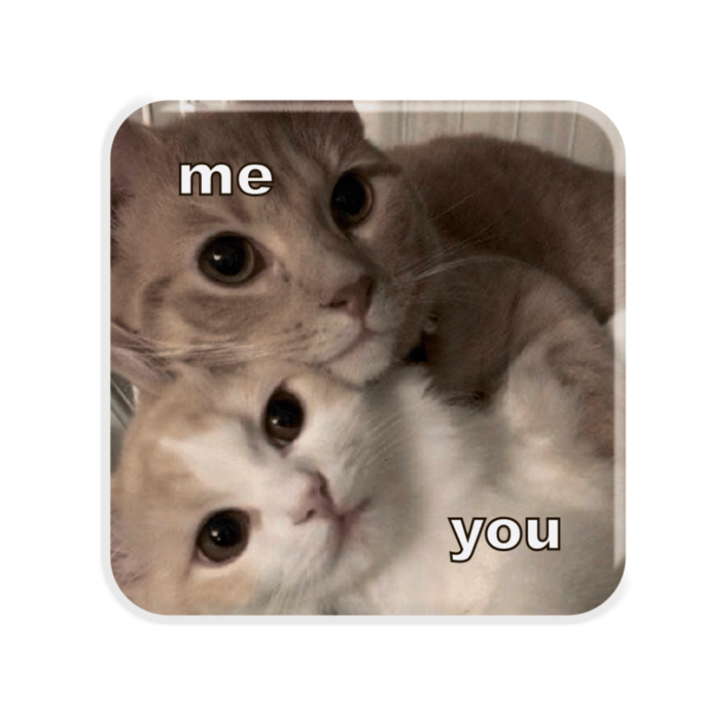 Обкладника "3D стікер «Me and you»" Обкладинка "3D стікер «Me and you»"