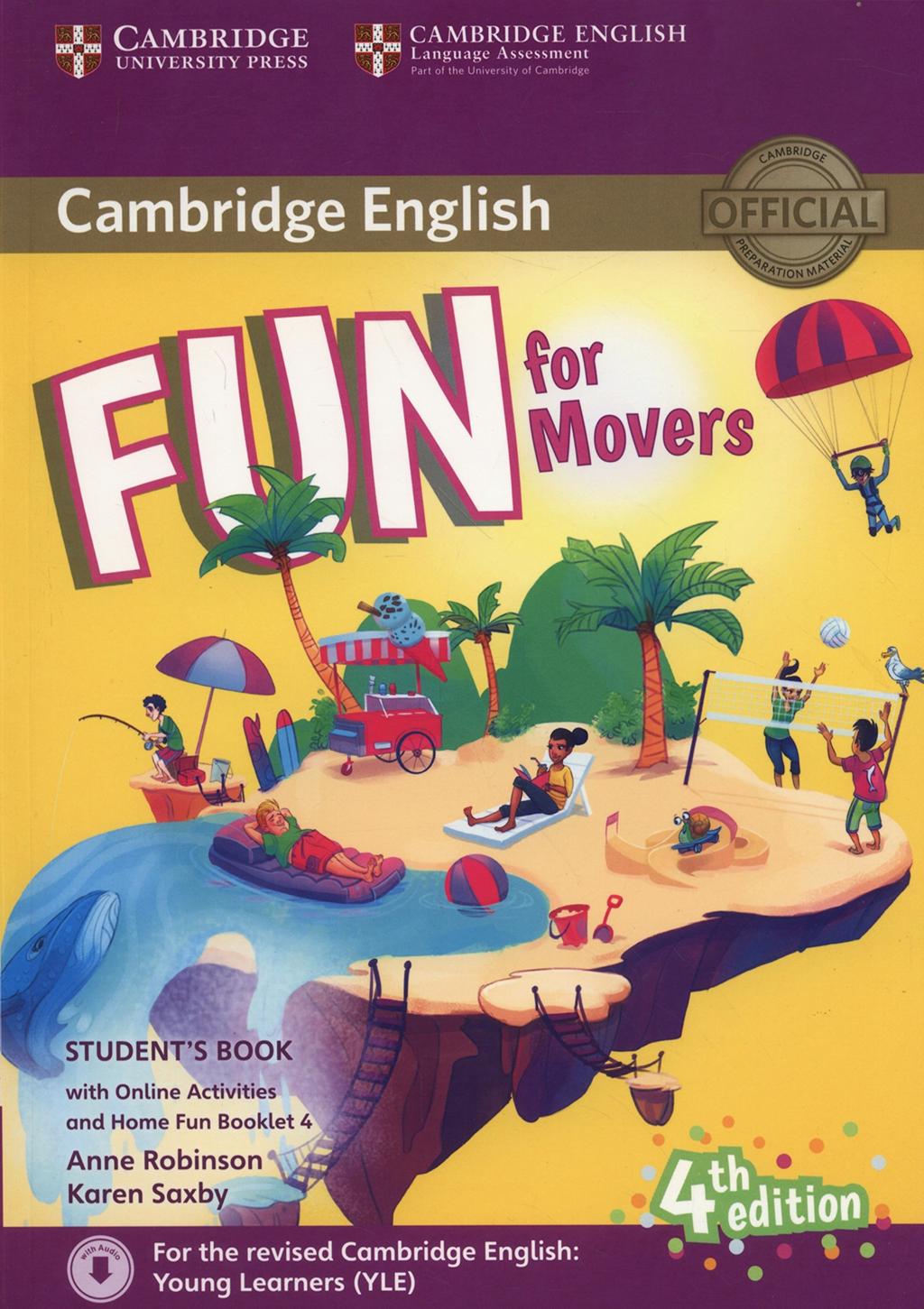 Обкладника "Fun for Movers (4th Edition). Student's Book with Online Activities + Audio and Home Fun Booklet 4" - 1 Фото Превью "Fun for Movers (4th Edition). Student's Book with Online Activities + Audio and Home Fun Booklet 4" - Фото №1