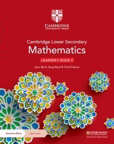Cambridge Lower Secondary Mathematics (2nd Edition). Learner's Book 9 with Digital Access (1 Year)