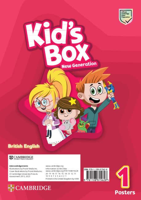 Обкладника "Kid's Box New Generation 1. Posters (12)" - 1 Фото Превью "Kid's Box New Generation 1. Posters (12)" - Фото №1