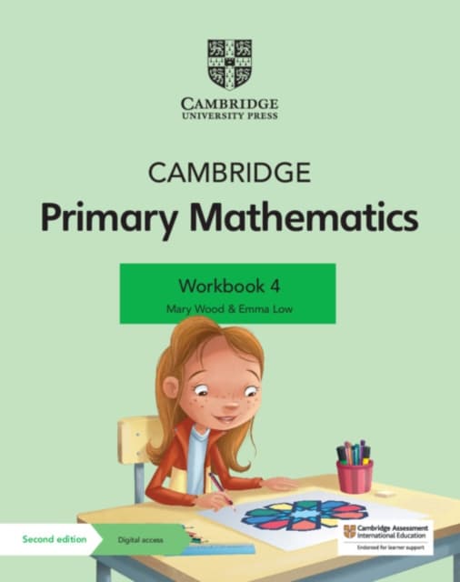 Обкладника "Cambridge Primary Mathematics (2nd Edition). Workbook 4 with Digital Access (1 Year)" Обкладинка "Cambridge Primary Mathematics (2nd Edition). Workbook 4 with Digital Access (1 Year)"