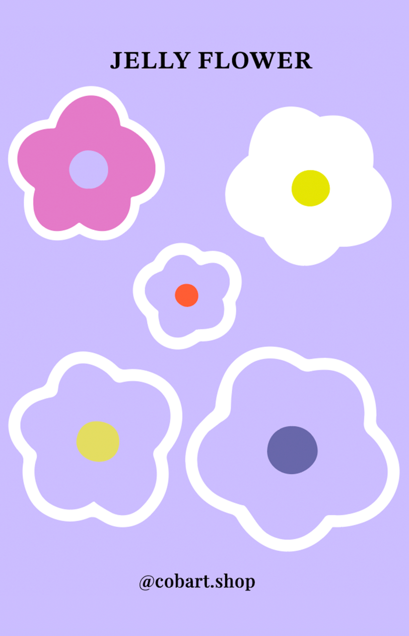 Обкладника "Стікерпак 3Д «Jelly flower»" Обкладинка "Стікерпак 3Д «Jelly flower»"