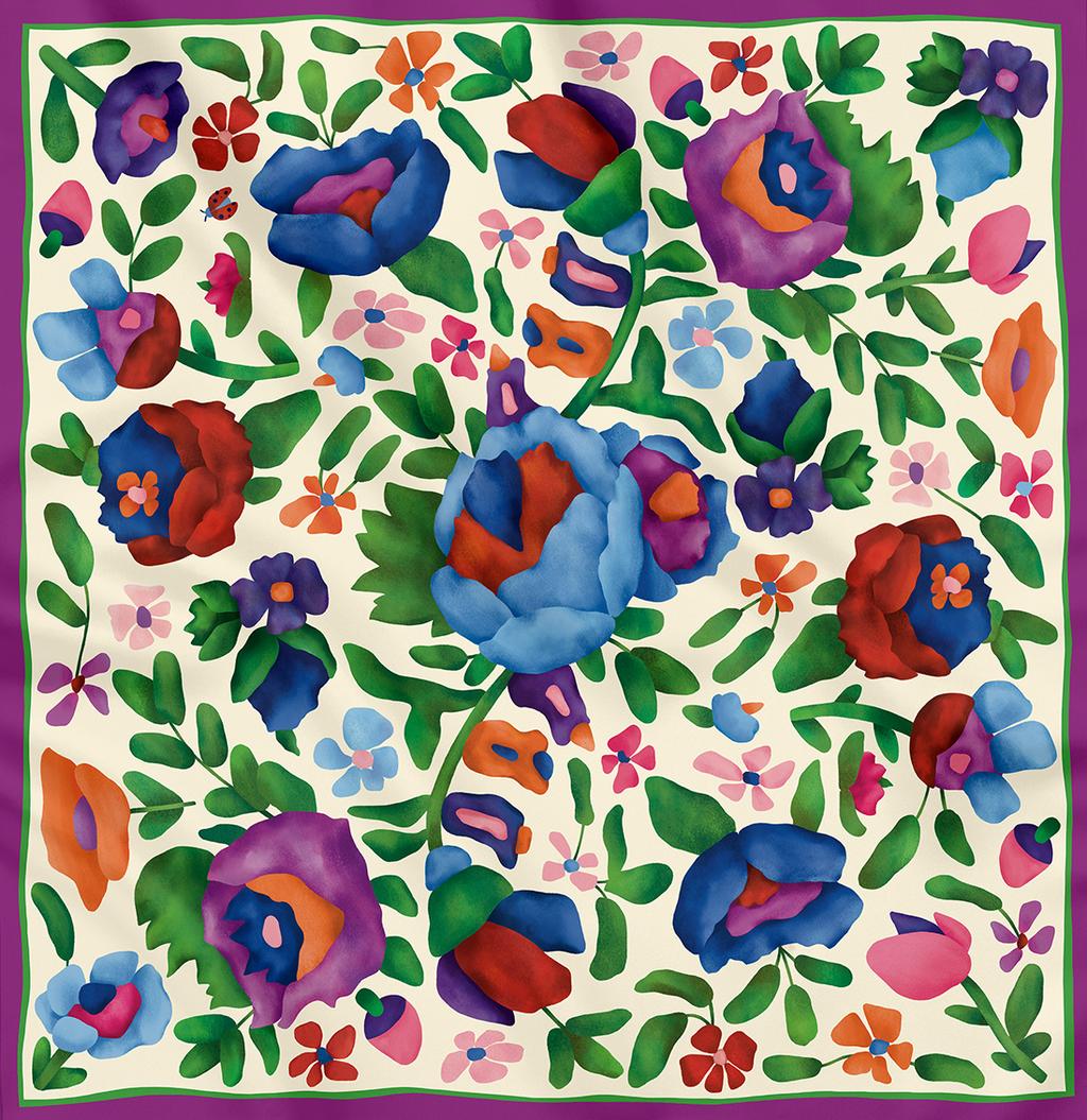 Обкладника "Хустка «Квіти»" Обкладинка "Хустка «Квіти»"