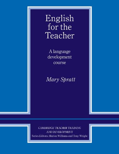 English for the Teacher: A Language Development Course