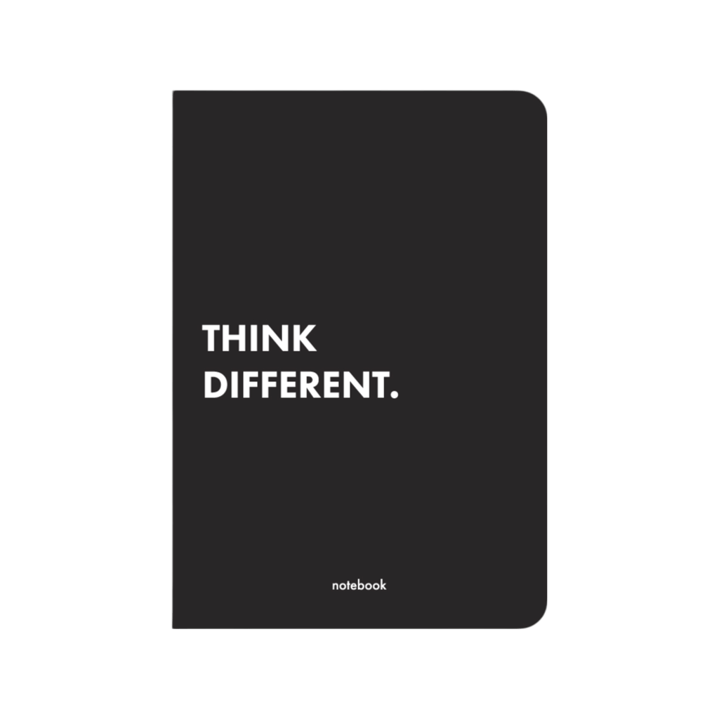 Обкладника "Блокнот "Think Different" чорний" - 1 Фото Превью "Блокнот "Think Different" чорний" - Фото №1