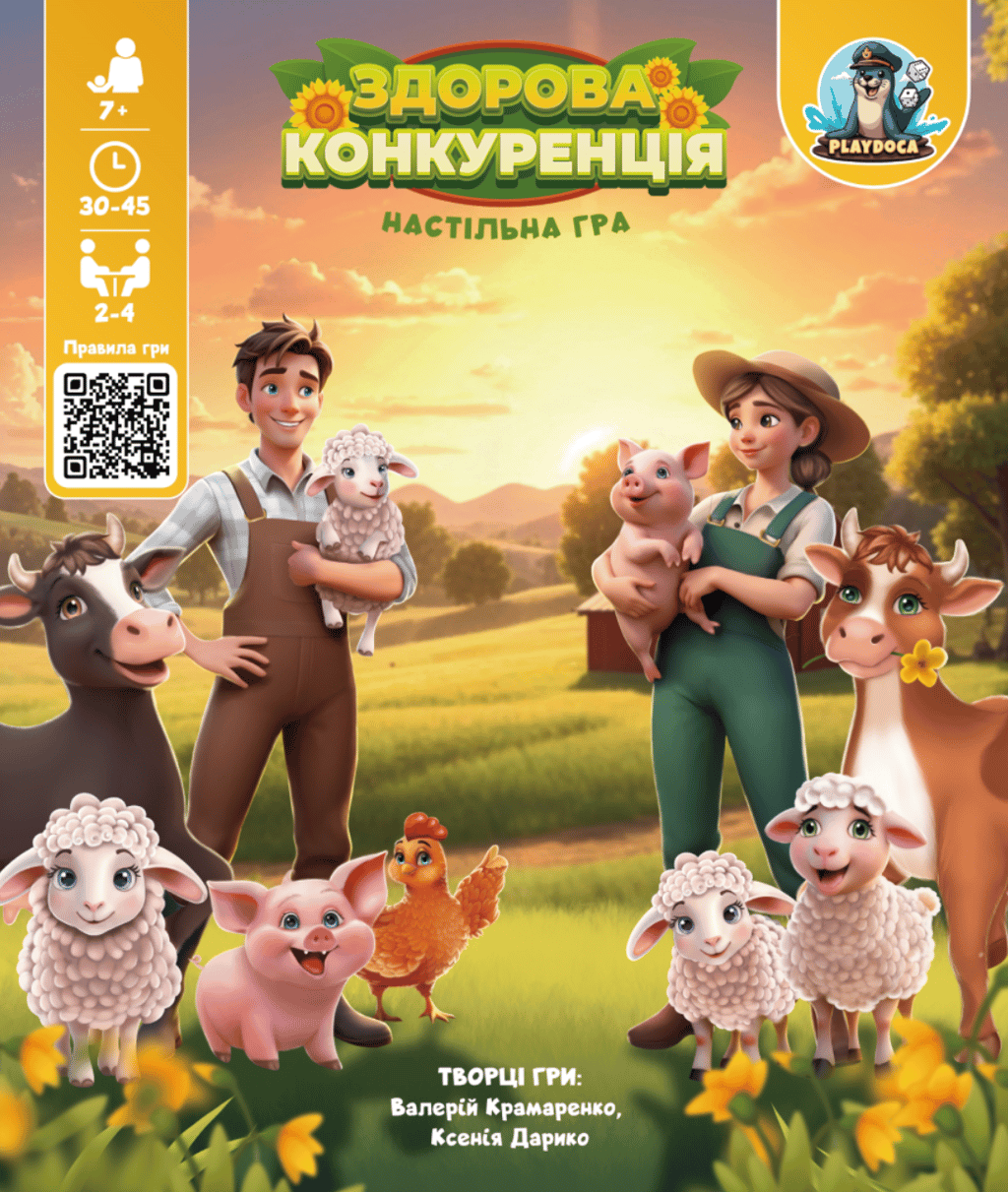 Обкладника "Настільна гра «Здорова конкуренція»" Обкладинка "Настільна гра «Здорова конкуренція»"