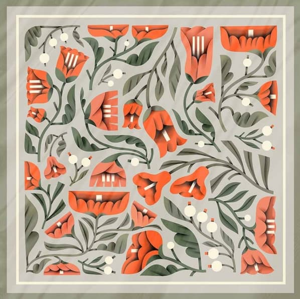 Хустинка «Танець пелюсток»