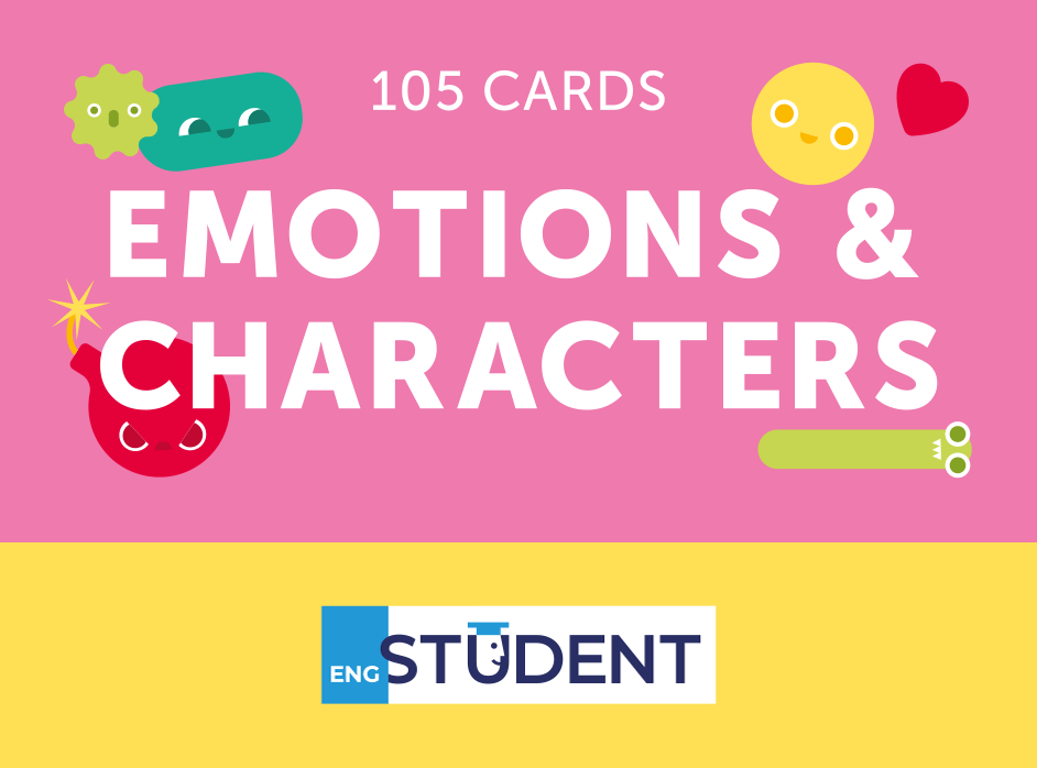 Обкладника "Картки для вивчення - Emotions & characters" Обкладинка "Картки для вивчення - Emotions & characters"