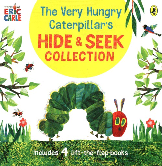 The Very Hungry Caterpillars Hide & Seek Box 4 lift-the-flap books
