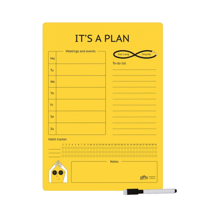 Обкладника "Магнітний планер «It's a plan»" Обкладинка "Магнітний планер «It's a plan»"