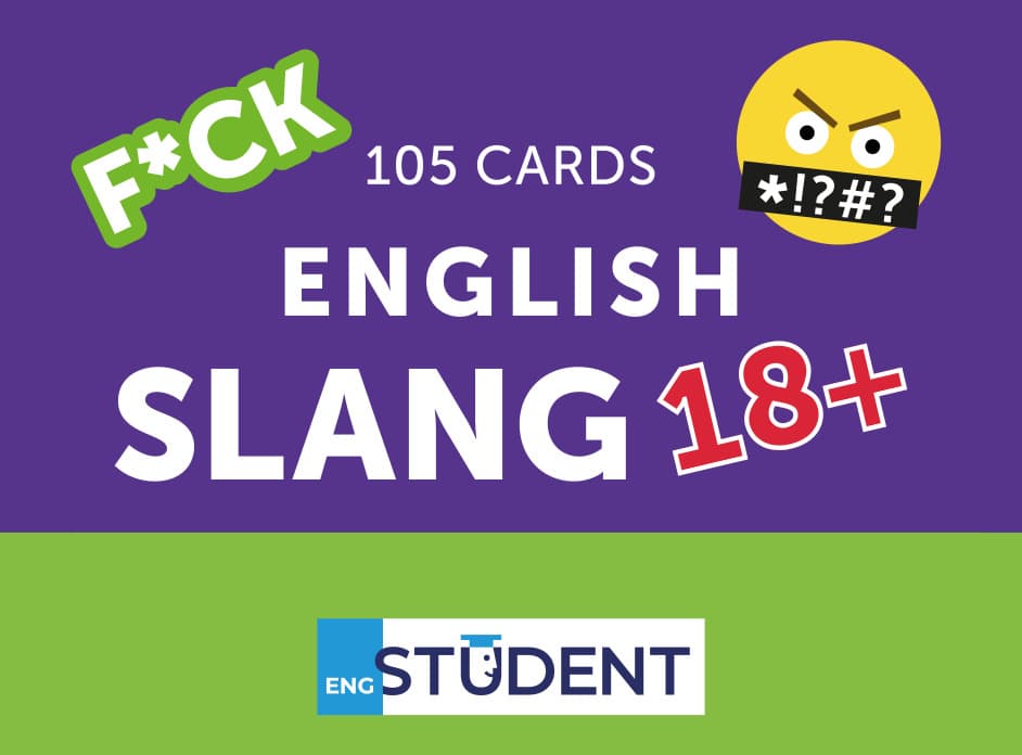 Обкладника "Картки для вивчення - English Slang 18+" Обкладинка "Картки для вивчення - English Slang 18+"
