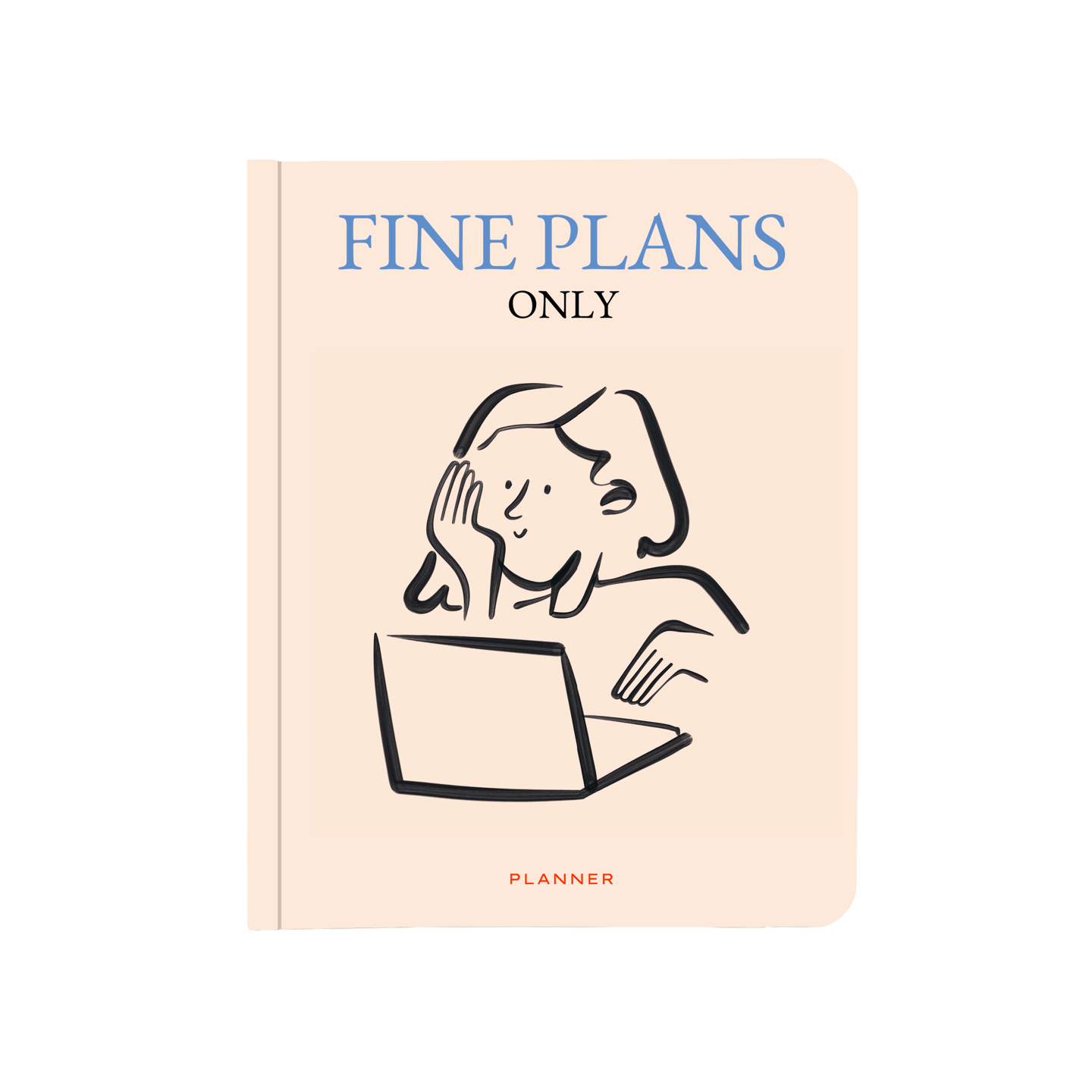 Блокнот для планування "Fine plans only" бежевий