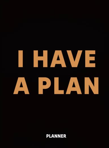 Блокнот для планування "I HAVE A PLAN" black
